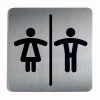 Skilt firkantet dame /herre toilet