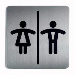 Skilt firkantet dame /herre toilet