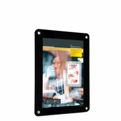 Skilt til vindue A4 med sugekop, sort