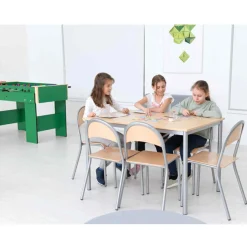 Skolebord Mila 60x120x64h alu decor