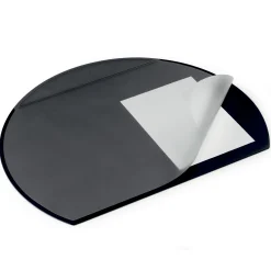 Skriveunderlag halvcirkel med dækplade