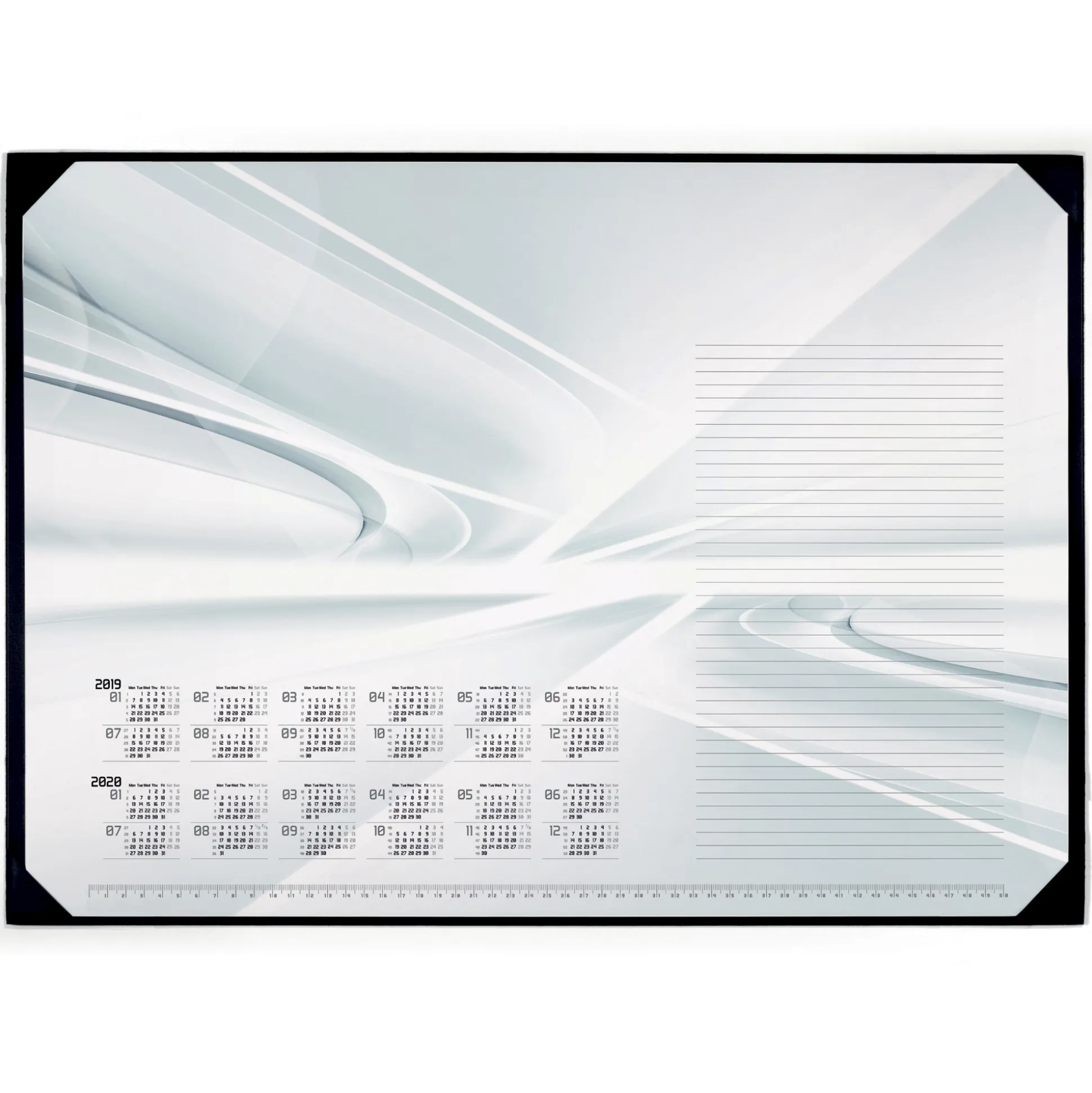 Skriveunderlag med Bright Curves motiv