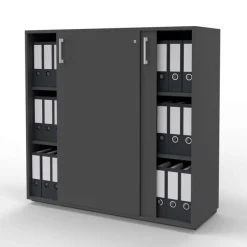 Skydedørsskab Jive med 6 rum