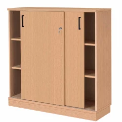 Skydedørsskab med 2x3 rum - EP Xtra