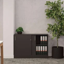 Skydedørsskab med 2x2 rum - EP Xtra