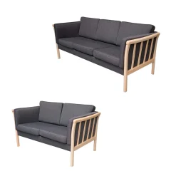 Sofasæt Newcastle 2+3 pers.Eg Stof Boss 12 Antracit