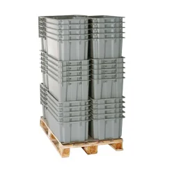 Stabelkasse dobb. 65x45x28h cm.