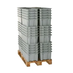 Stabelkasse dobb. 60x40x25h cm.