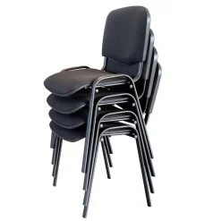 Stabelstol, Comfort Basic, sort stel 4-pak