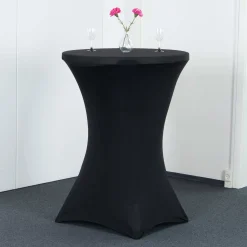 Ståbord American med dug, sort