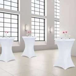 Ståbord American med dug, sort