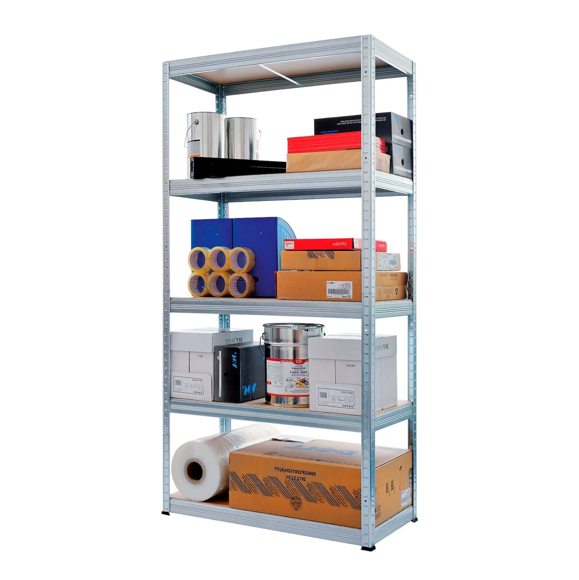 Stålreol StelCon 45x90x180h cm, 250 kg