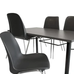 Stoleophæng til 6 personer, sort