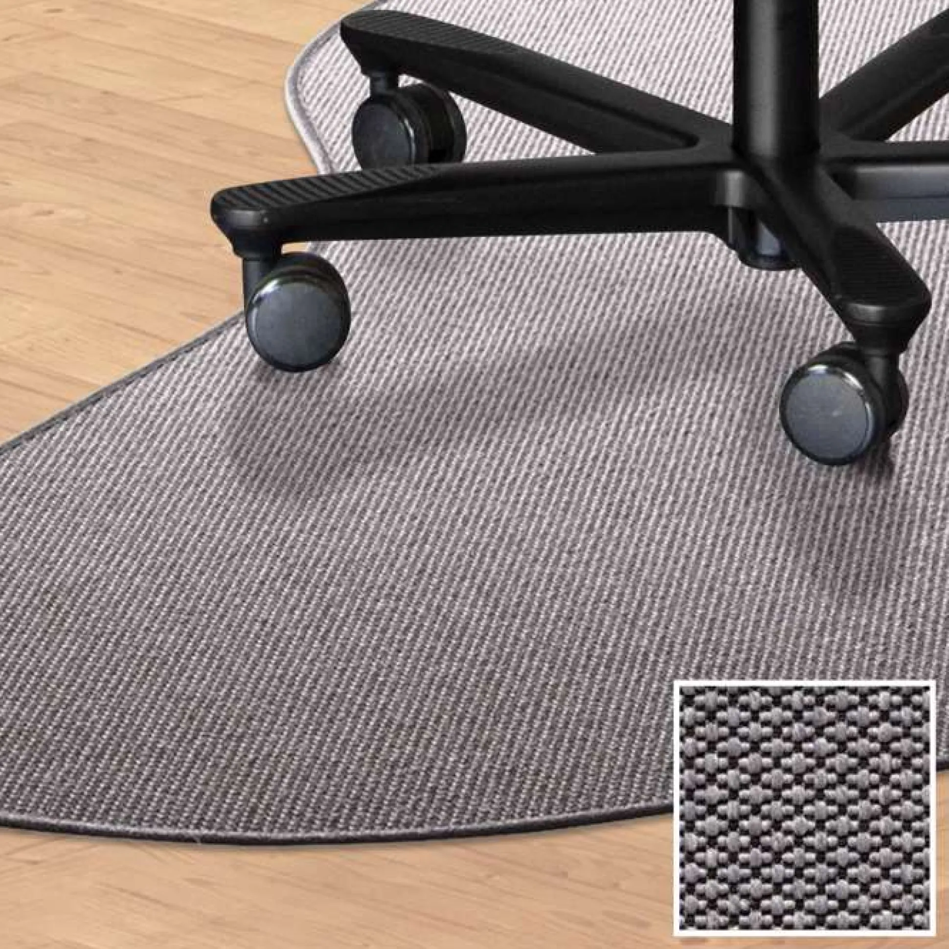 Stoleunderlag dråbeform 180x120 i tæppe