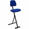 Stå/støttestol med polster, blå sammenklap.