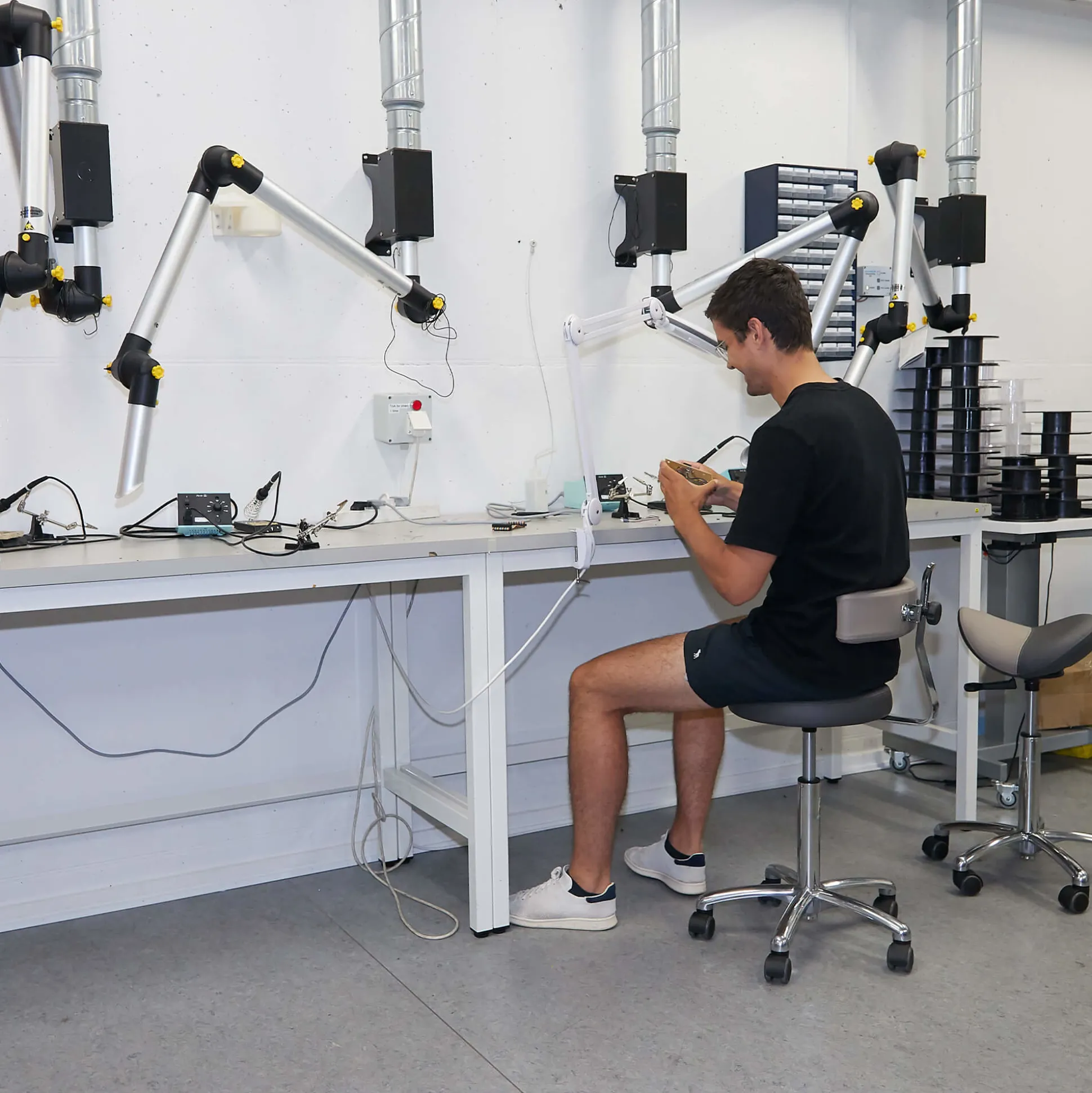 Taburet Round høj mørkegrå