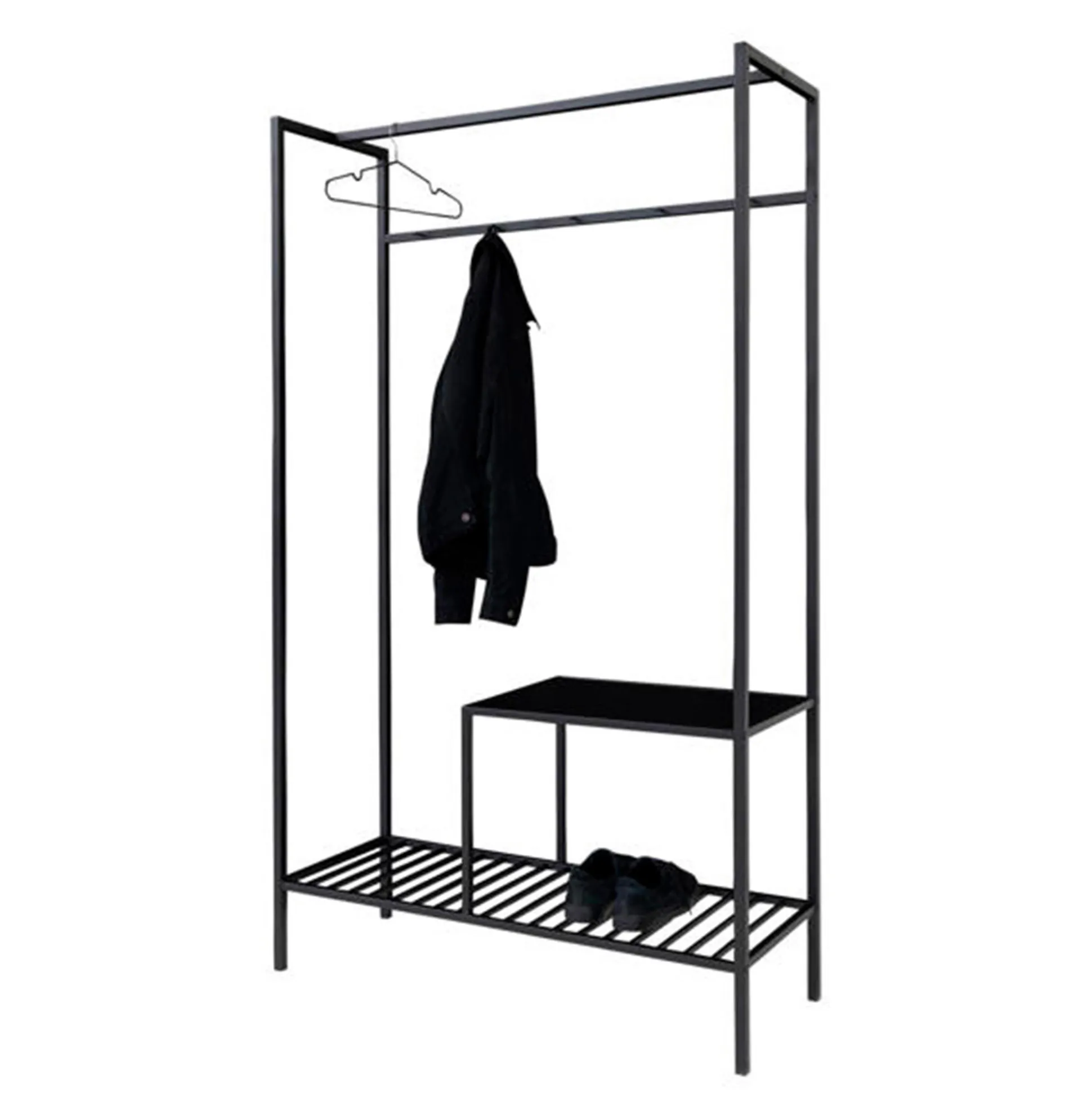 Tøjstativ Madrid, sort