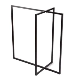 Tøjstativ med 4 arme, sort