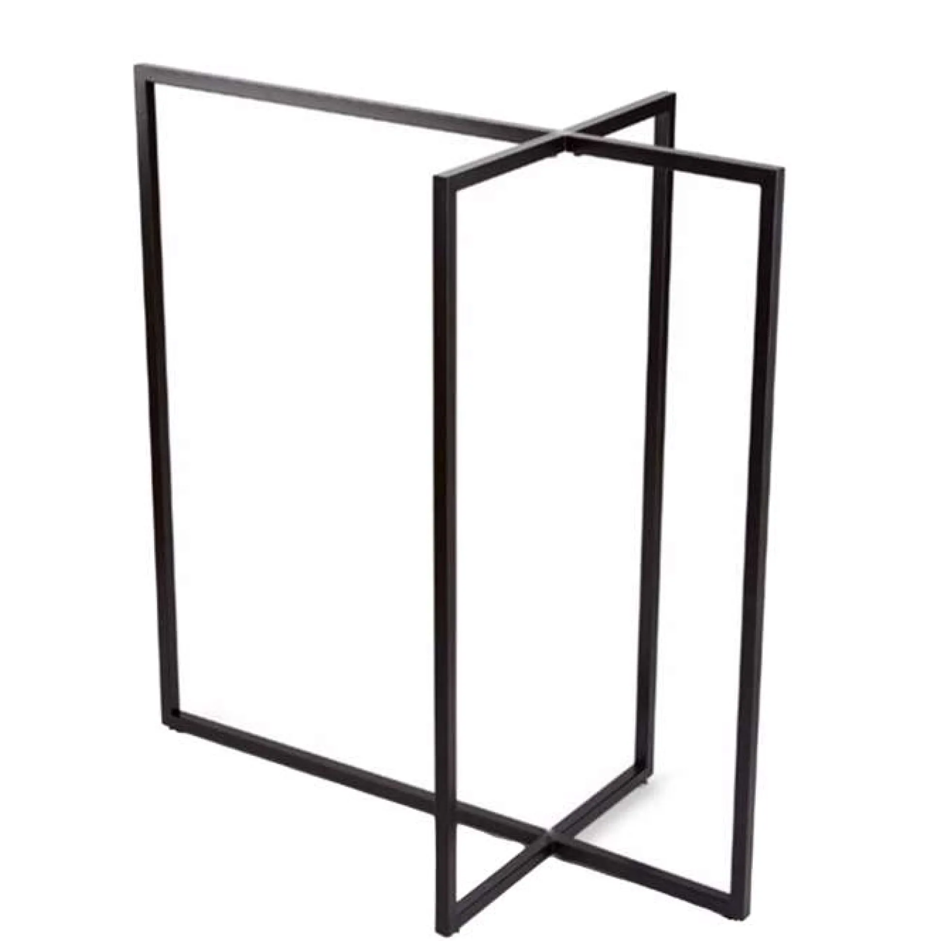 Tøjstativ med 4 arme, sort