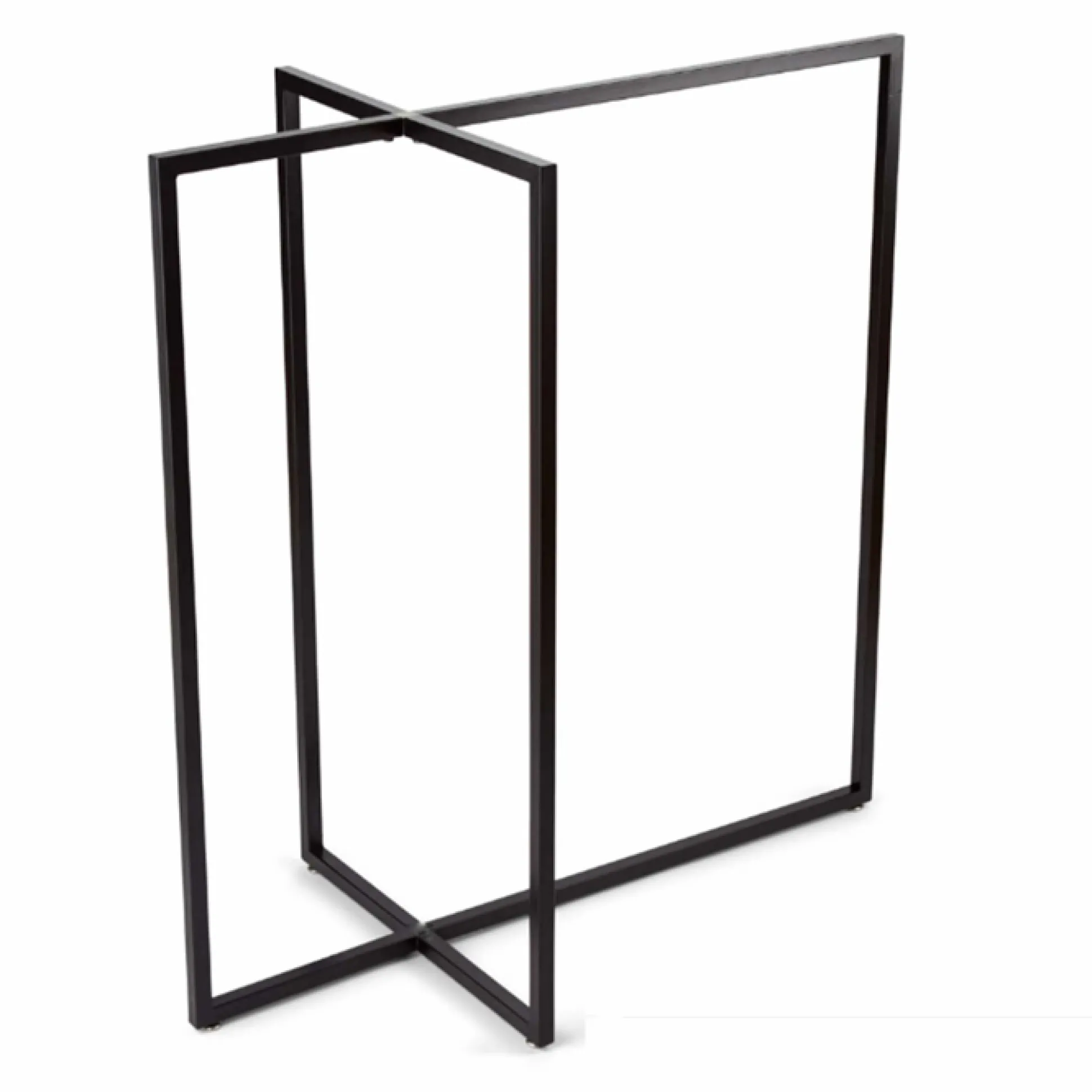 Tøjstativ med 4 arme, sort