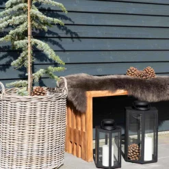 Trallebænk 90 cm -Teak