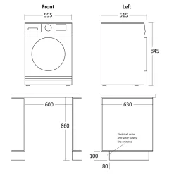 Tørretumbler Scandomestic TRK 1020 W