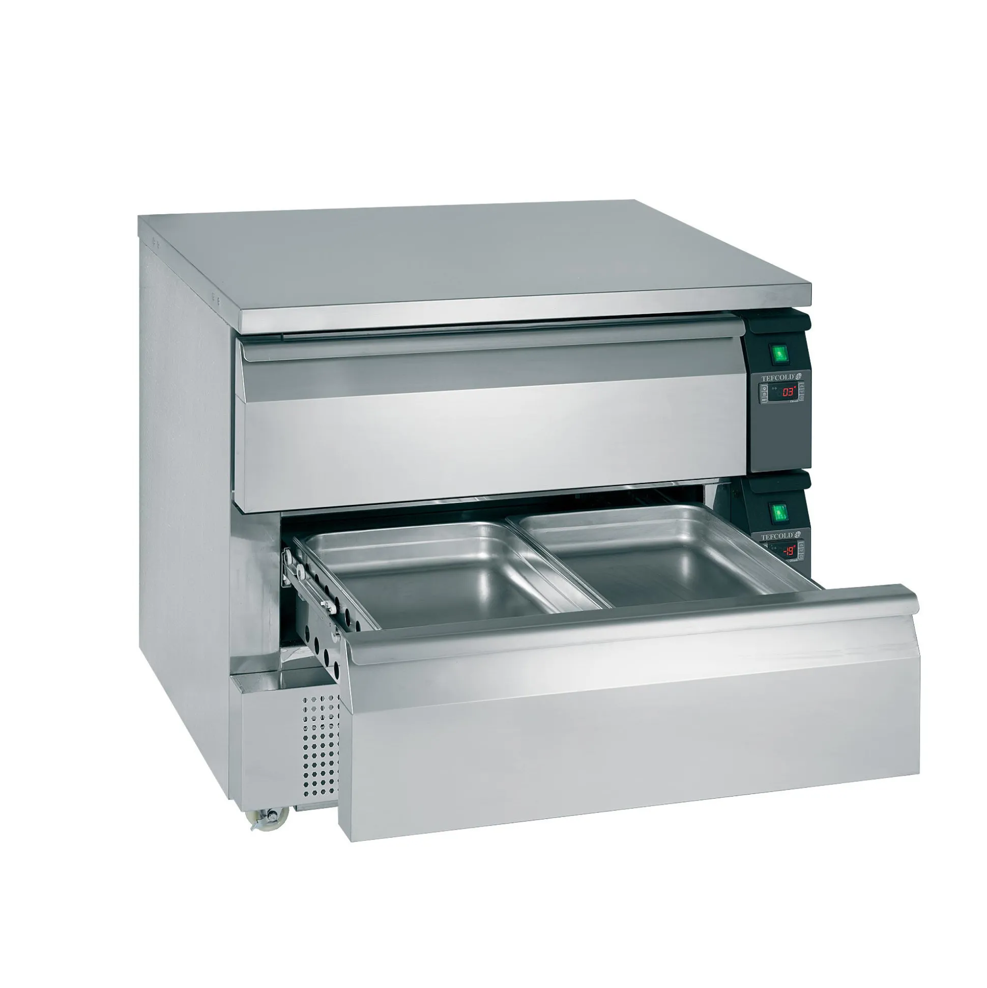 Underbord Tefcold UD2-2, rustfri stål