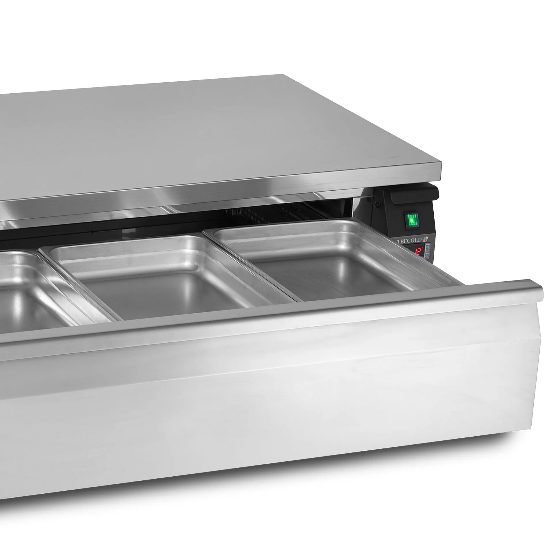 Underbord Tefcold UD1-2, rustfri stål