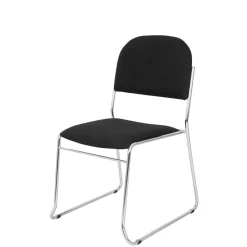 Vespa mødestol, blank/sort