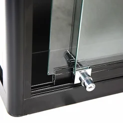 Væghængt glasvitrine Allum, m. LED lys