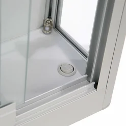 Væghængt glasvitrine Allum, m. LED lys