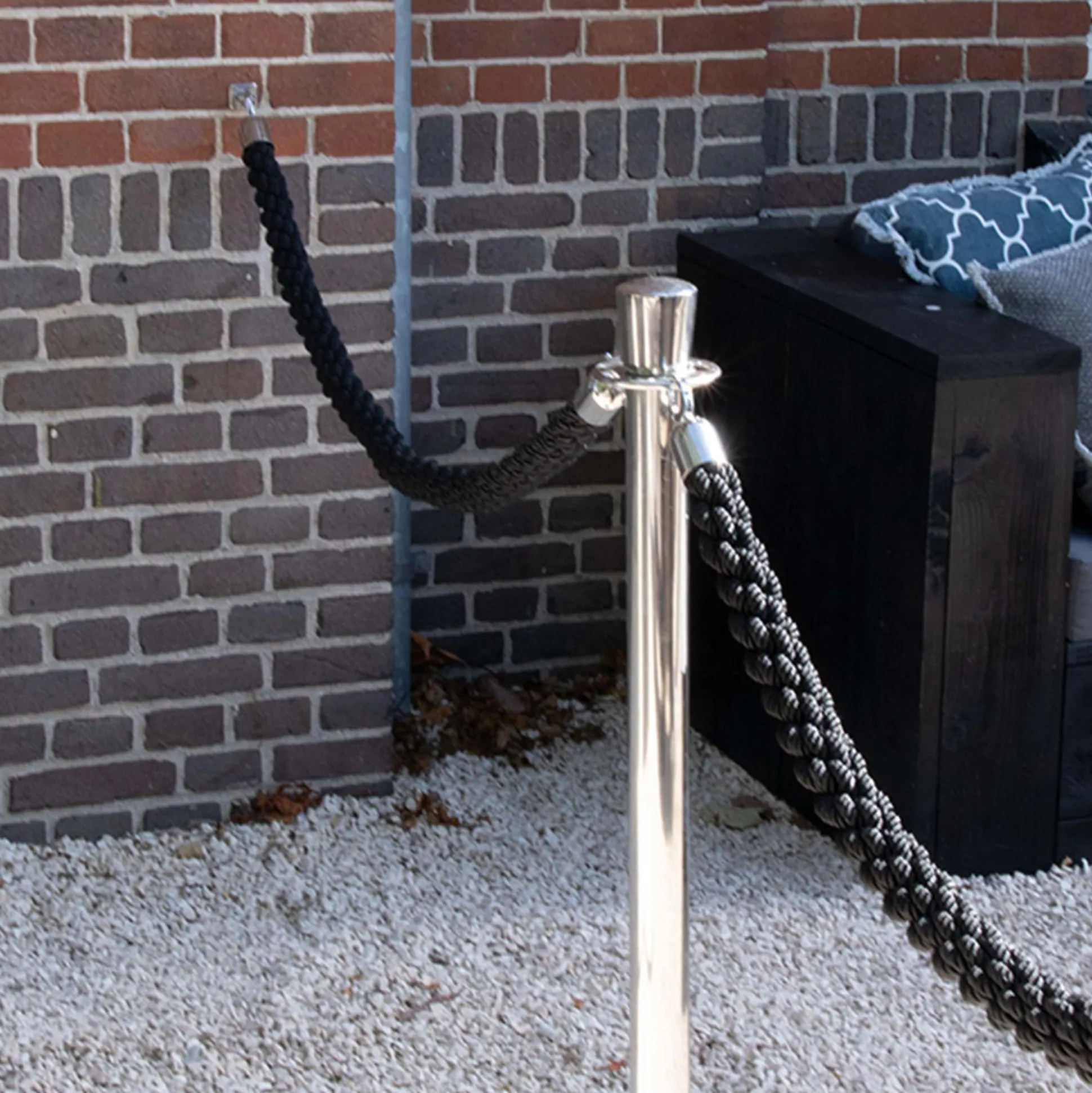 Vægkrog Classic, rustfrit stål