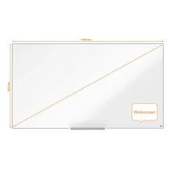 Widescreen whiteboard Nobo stål 155x87 cm